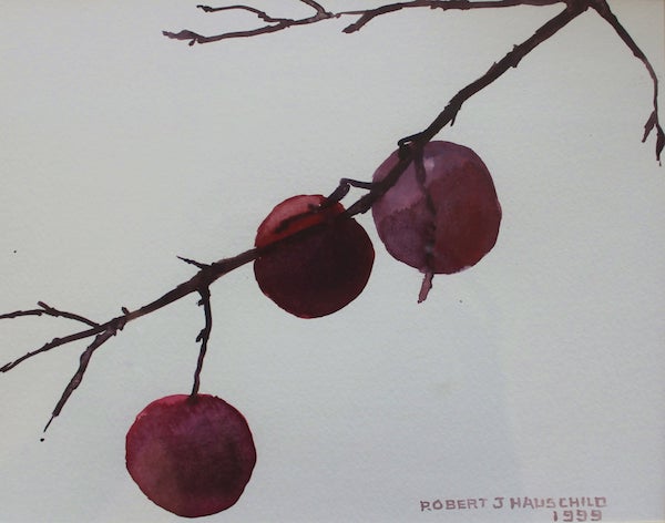 Frozen Apples, Robert Hauschild, Watercolor, 15x12